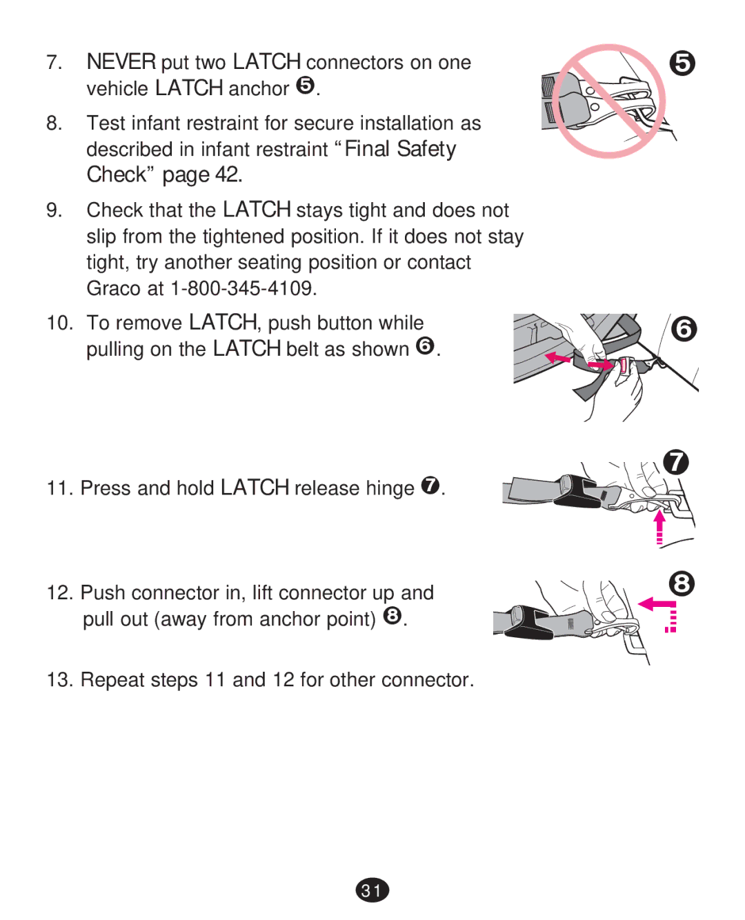 Graco 30 manual Check 