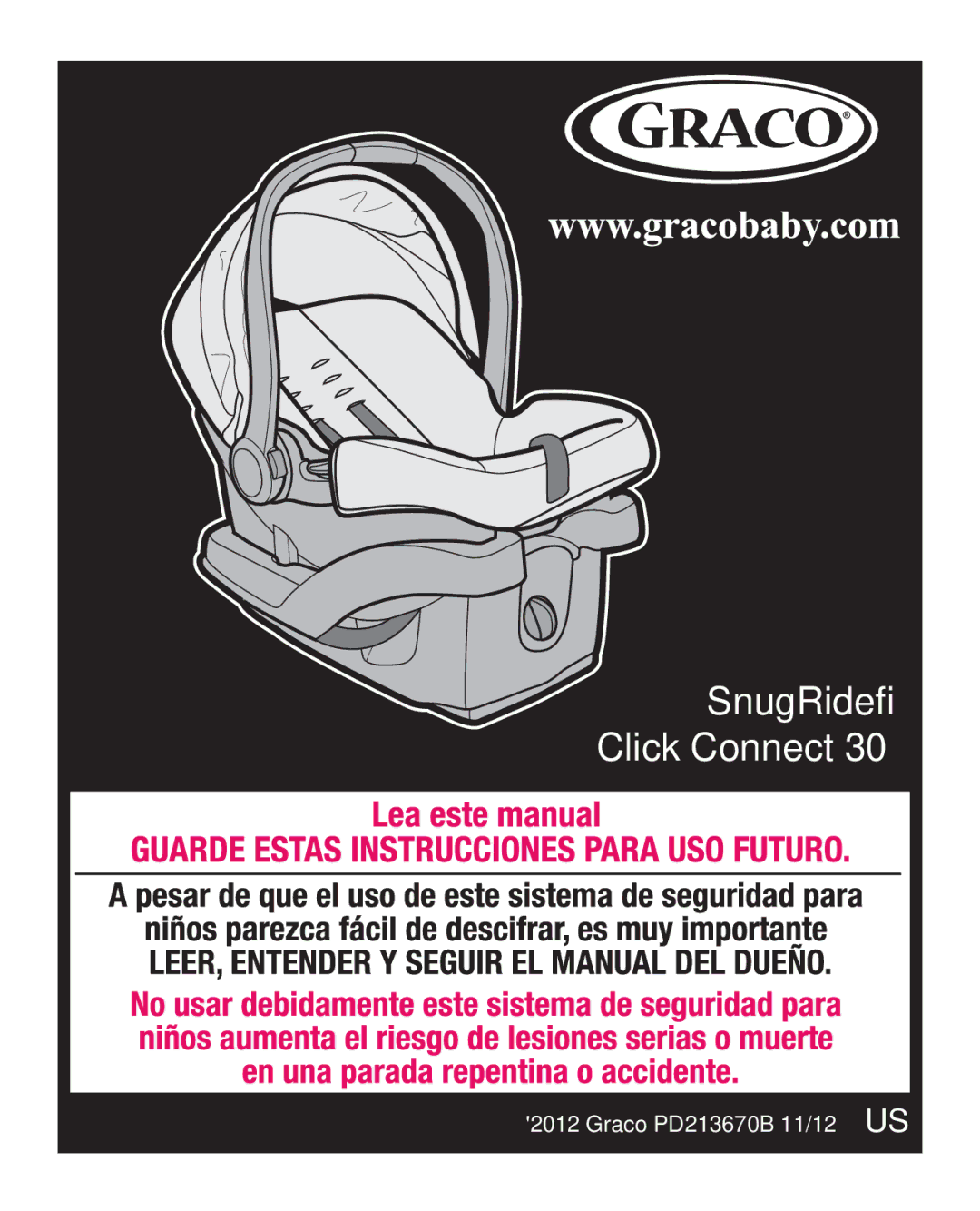 Graco manual SnugRide Click Connect30 