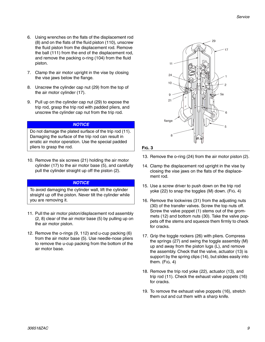 Graco 306518ZAC important safety instructions Flange 