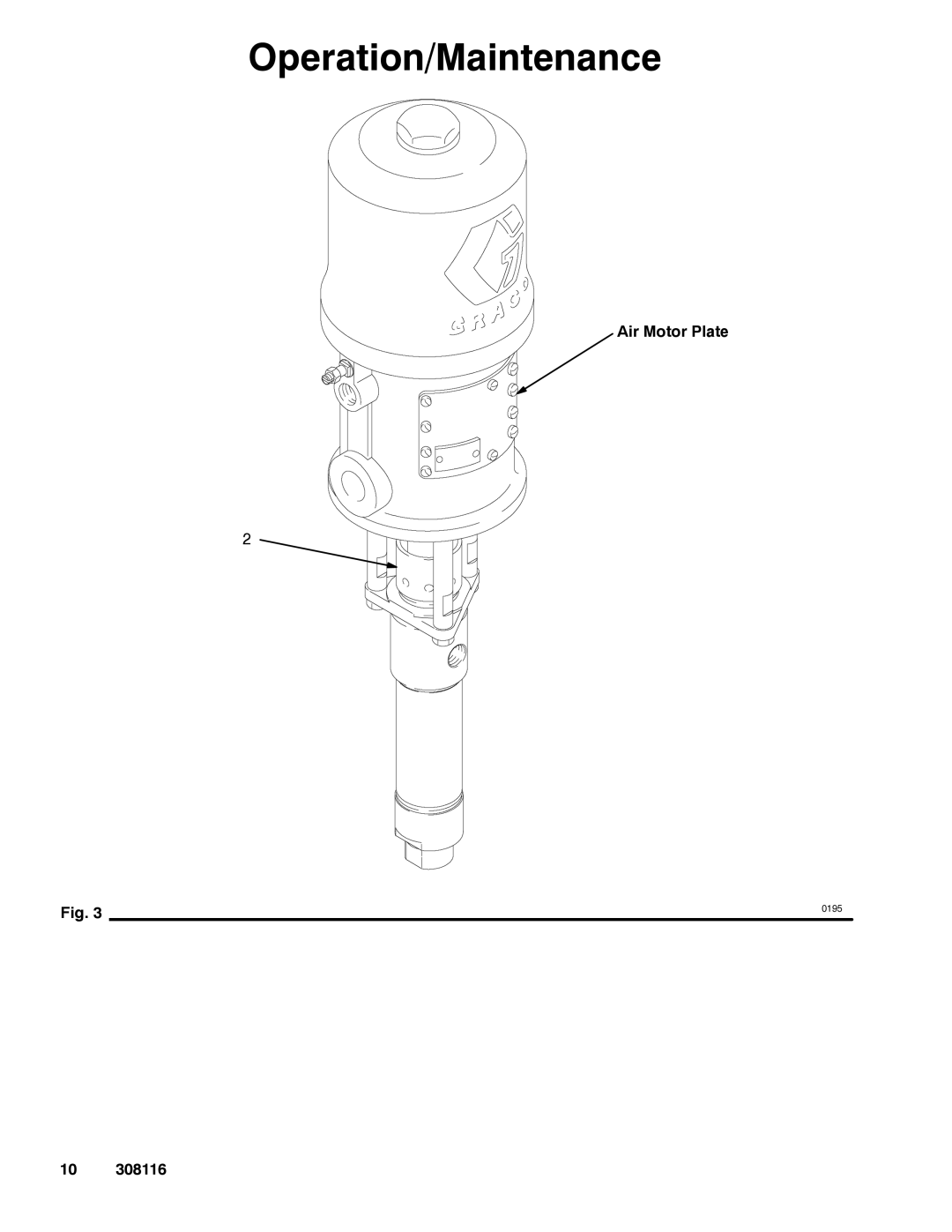 Graco 308116T important safety instructions Air Motor Plate 