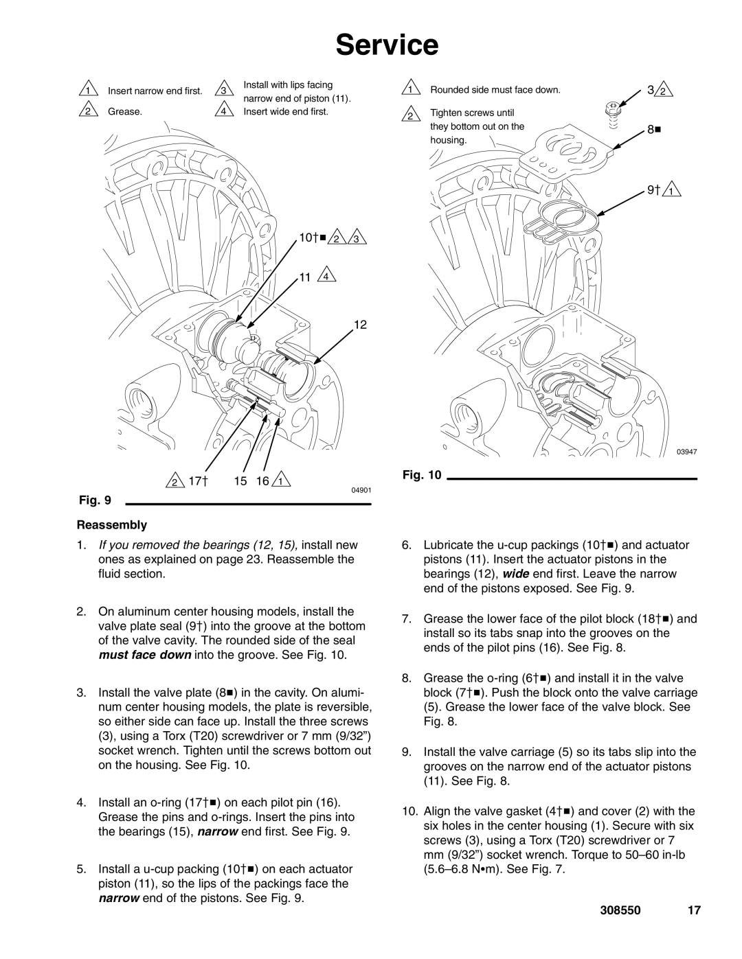 Graco 308550ZAC important safety instructions Reassembly 