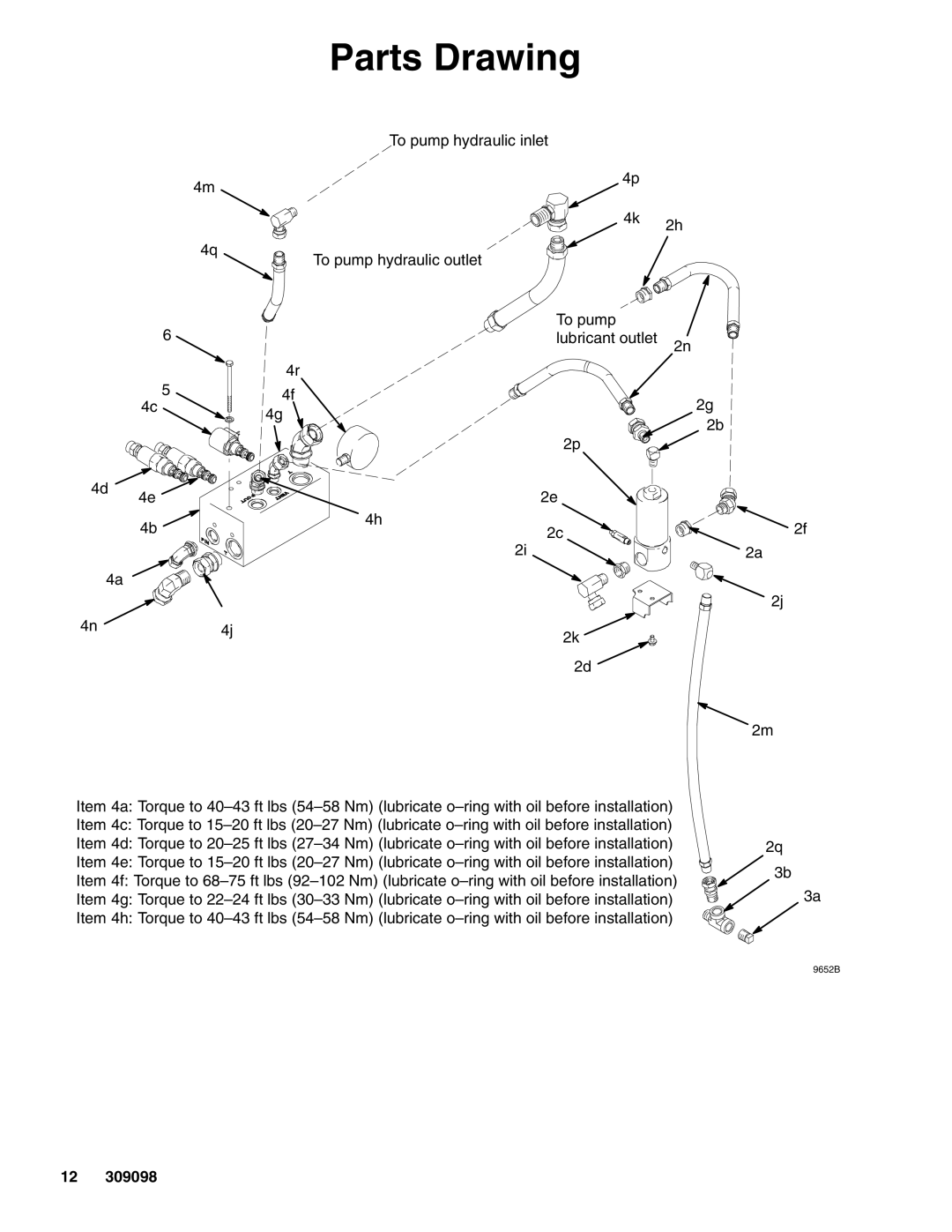 Graco 309098F manual Parts Drawing 