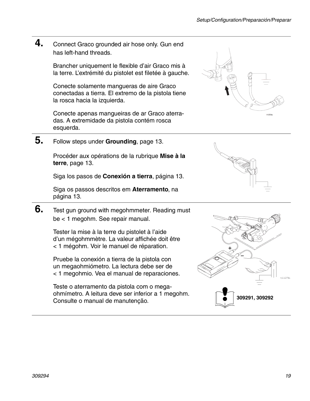 Graco 309294H manual Ti1274a 