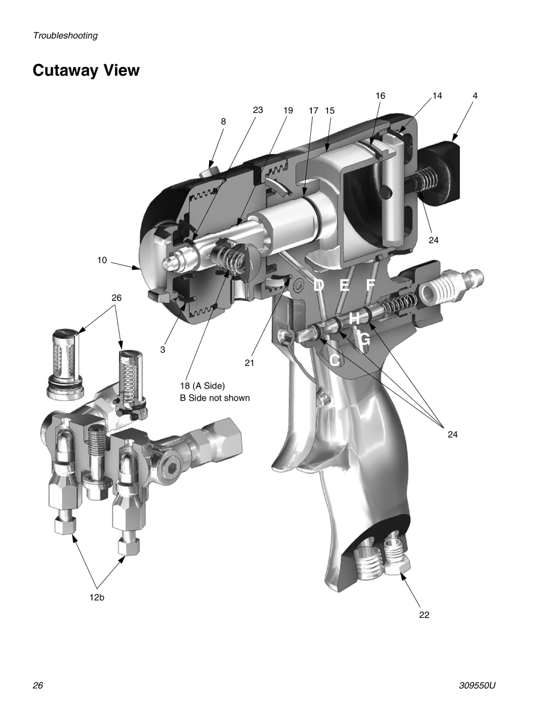 Graco 309550U important safety instructions Cutaway View 