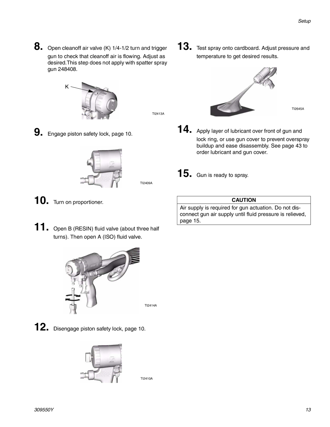 Graco 309550Y important safety instructions Setup 