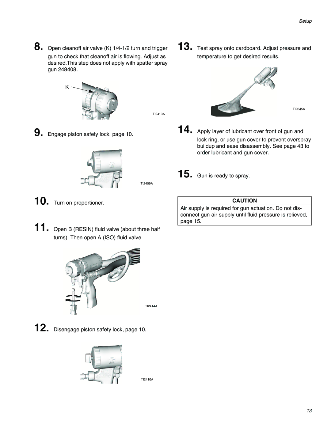 Graco 309550ZAE important safety instructions Setup 