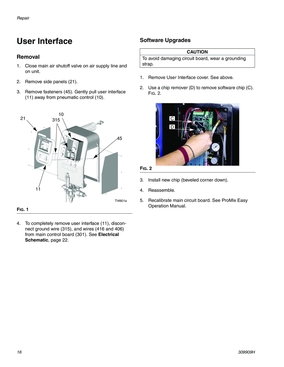 Graco 309909H important safety instructions Removal, Software Upgrades 