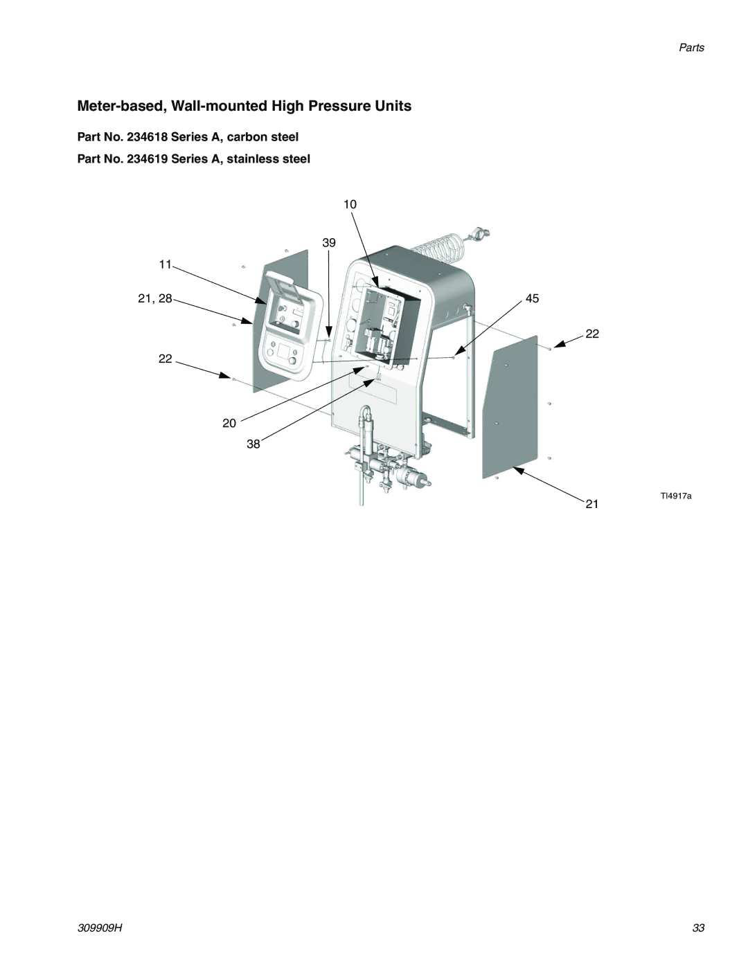 Graco 309909H important safety instructions Meter-based, Wall-mounted High Pressure Units 