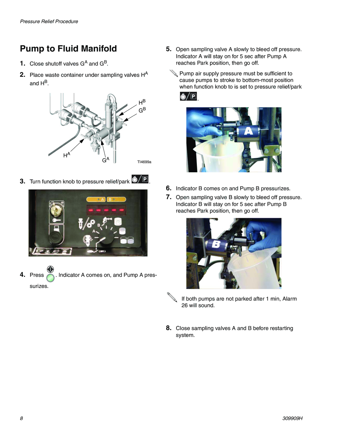 Graco 309909H important safety instructions Pump to Fluid Manifold 