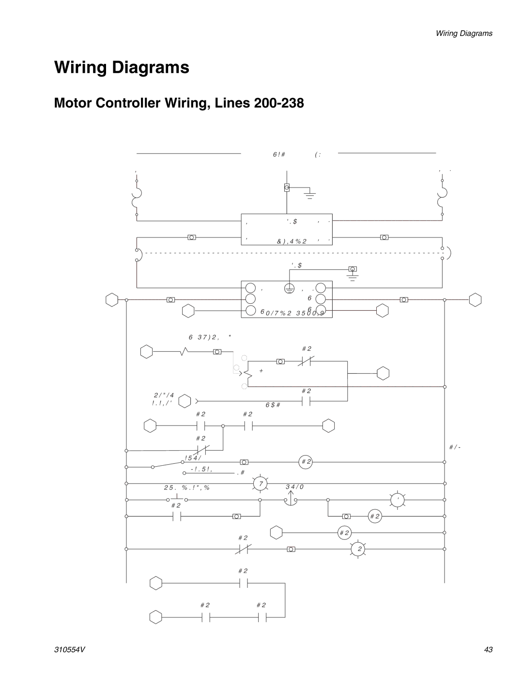 Graco 310554V important safety instructions Wiring Diagrams, Motor Controller Wiring, Lines 