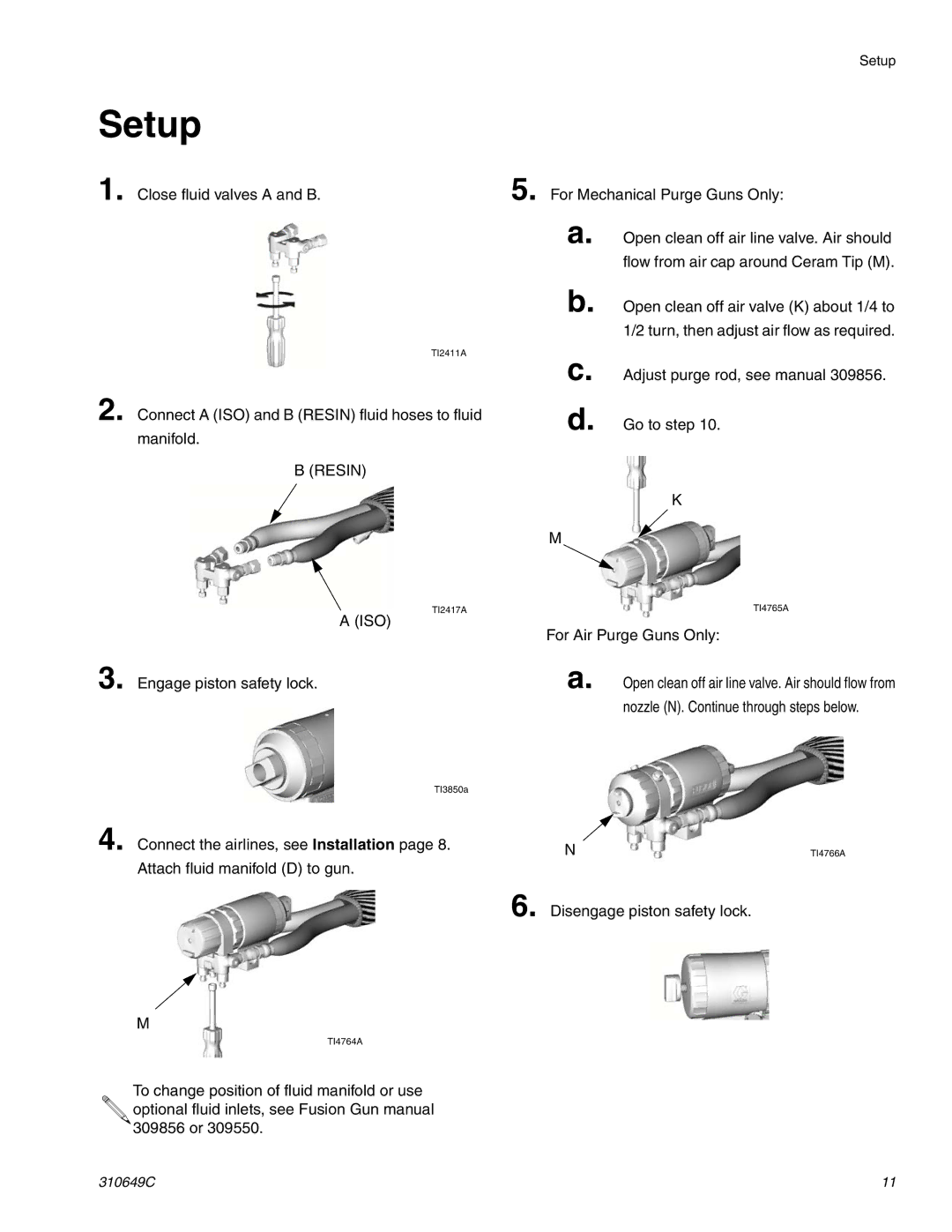 Graco 310649C important safety instructions Setup, Iso 