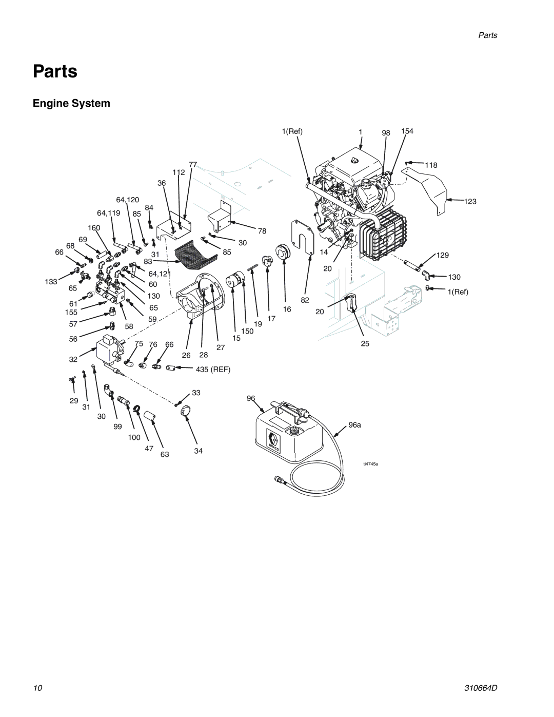 Graco 310664D operation manual Engine System 