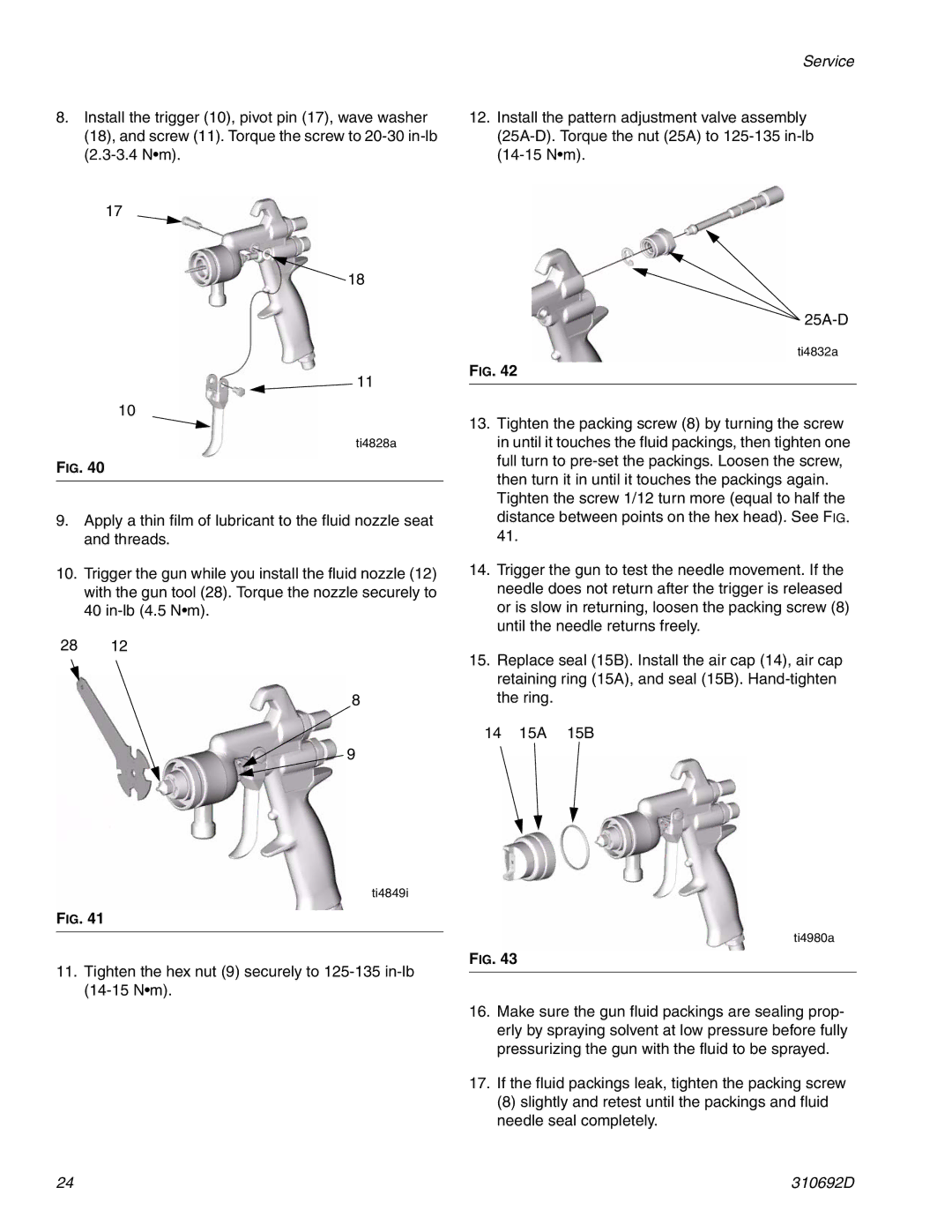 Graco 310692D important safety instructions Ti4849i 