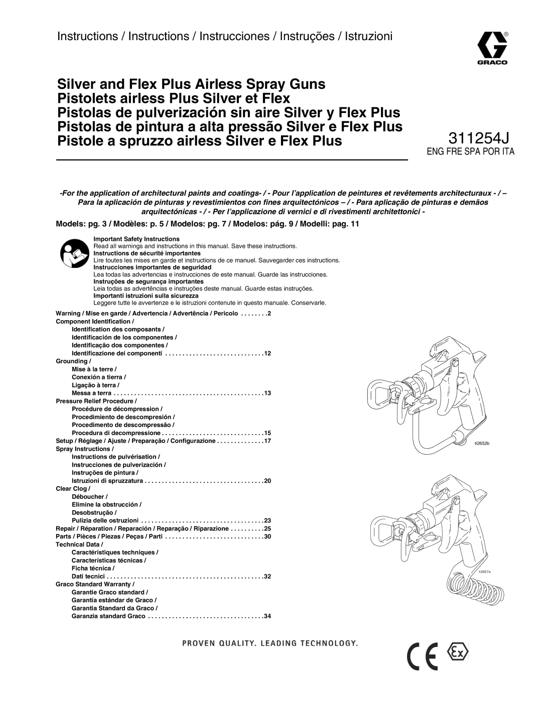 Graco 311254J warranty 