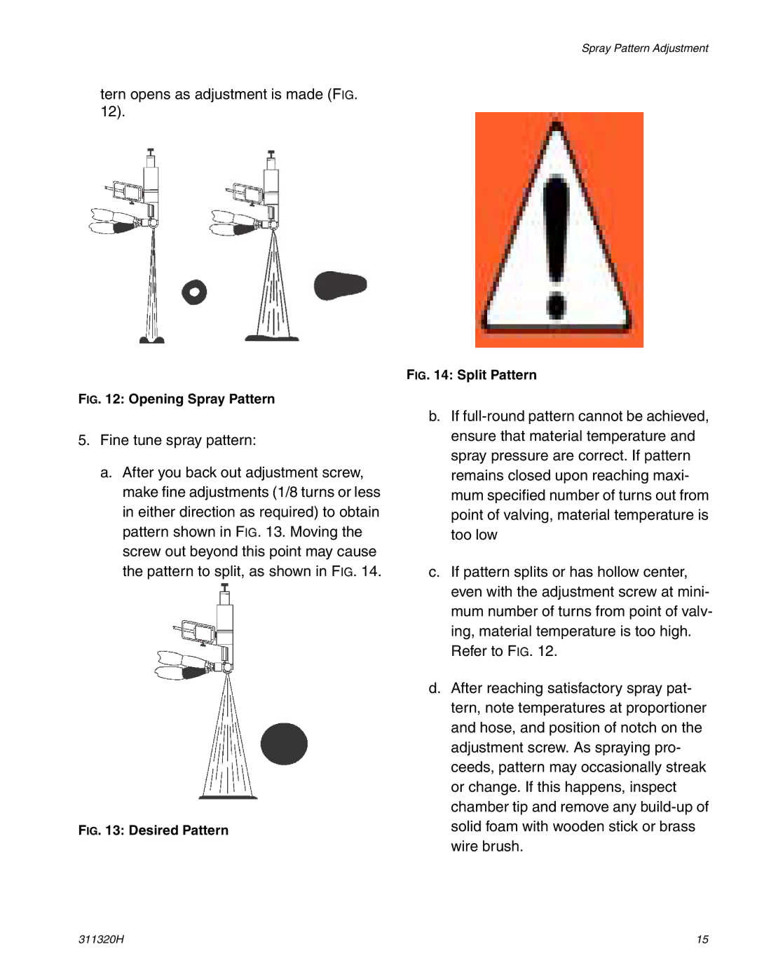 Graco 311320H important safety instructions Tern opens as adjustment is made FIG 