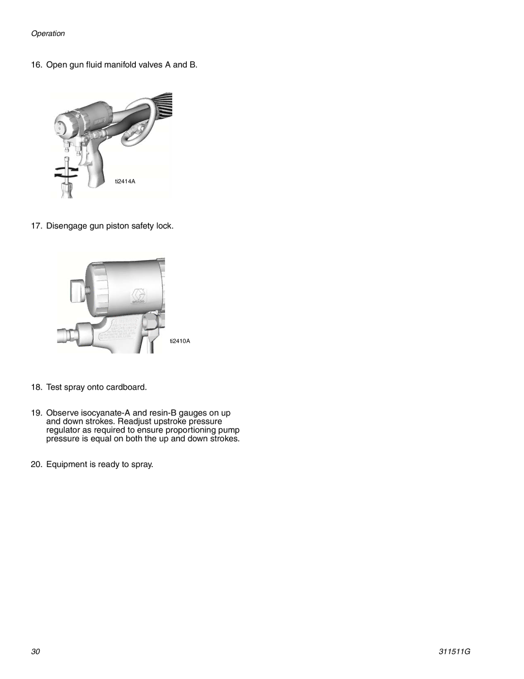 Graco 311511G important safety instructions Ti2414A 