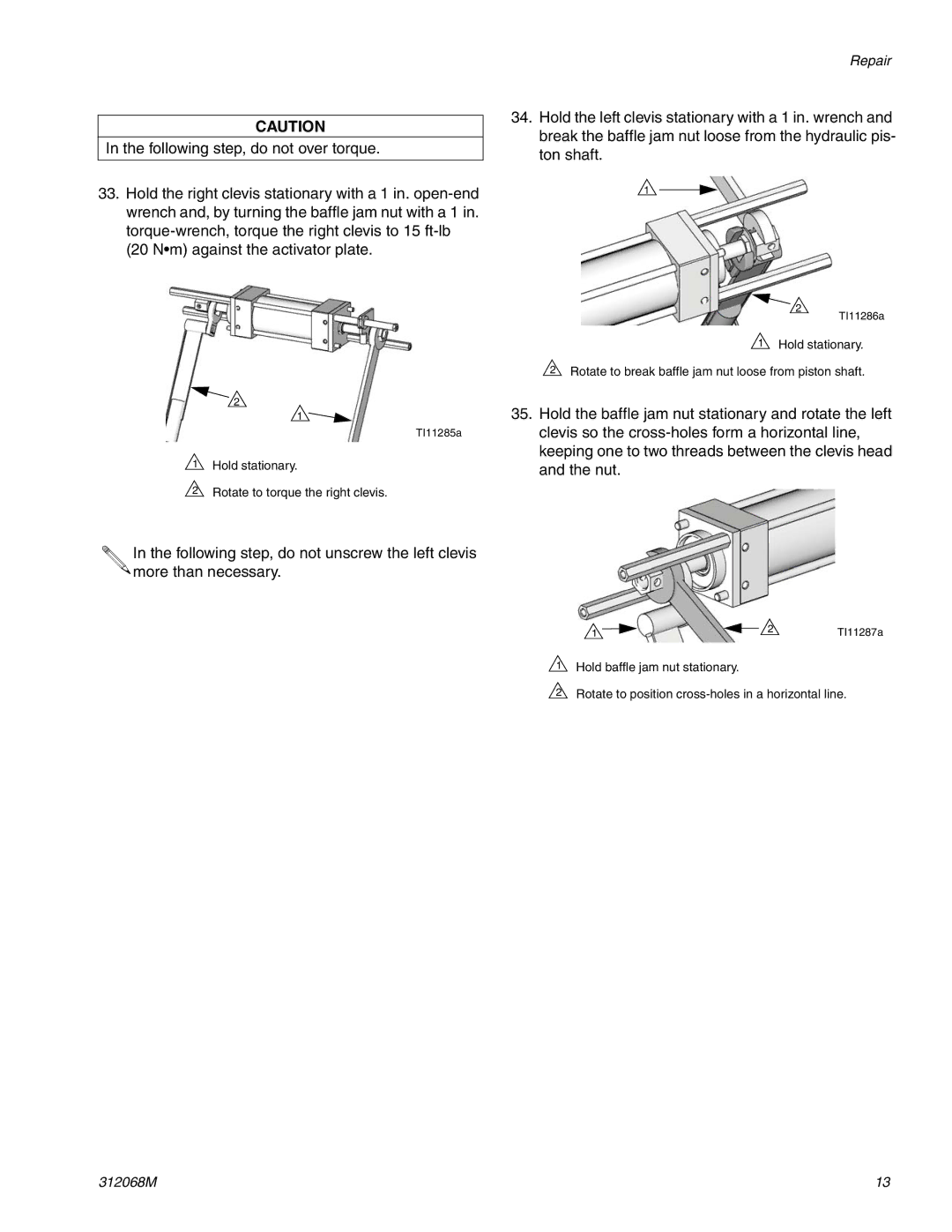 Graco 312068M important safety instructions Hold stationary 