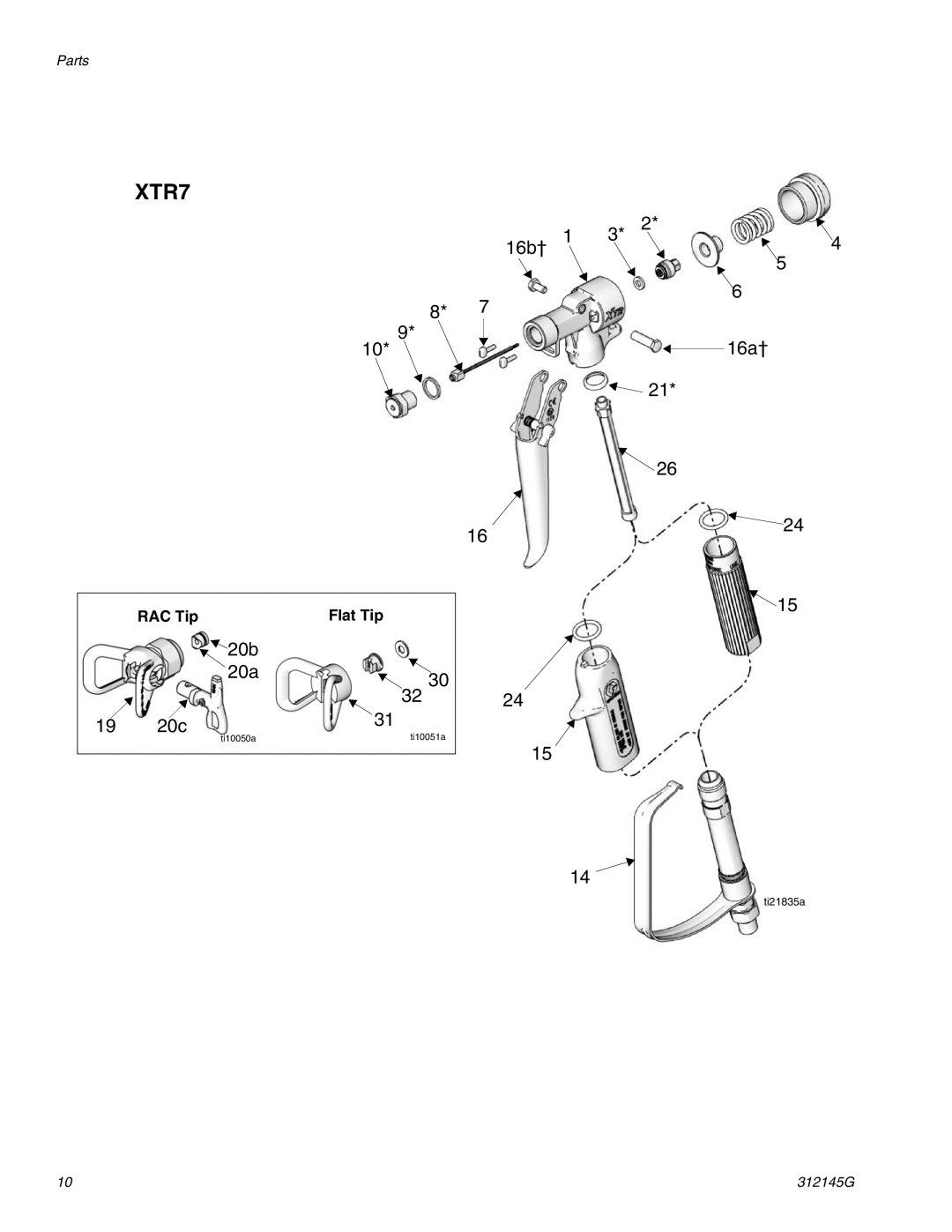 Graco 312145G important safety instructions XTR7 