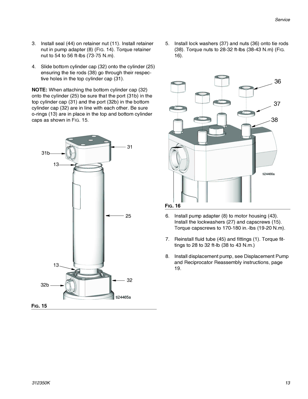 Graco 312350K important safety instructions Service 