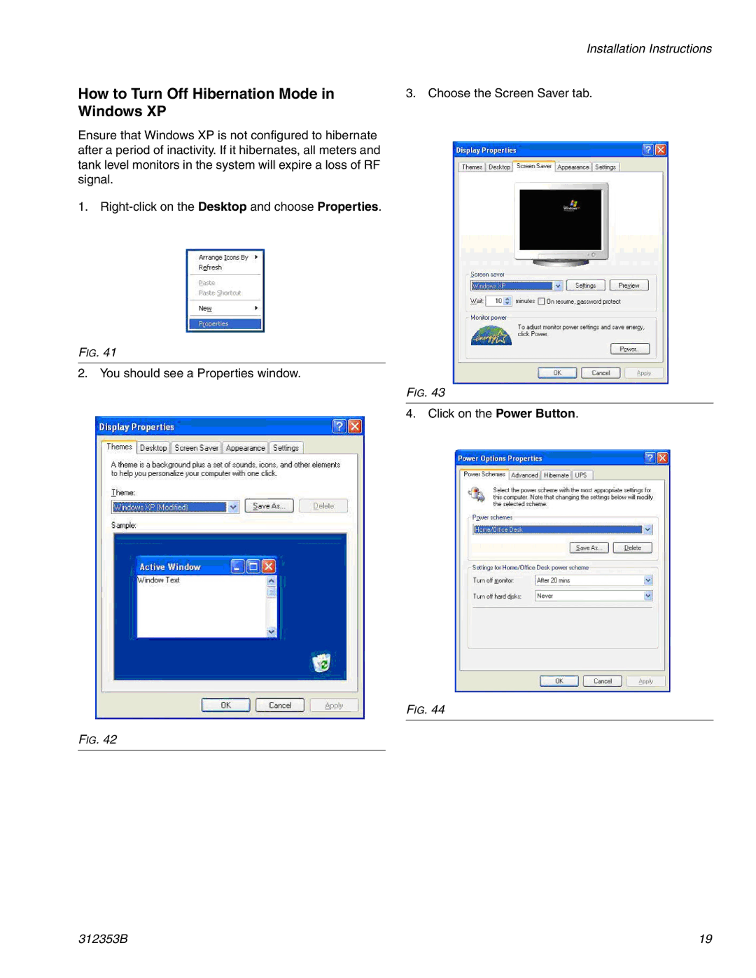 Graco 312353B instruction manual How to Turn Off Hibernation Mode in Windows XP 