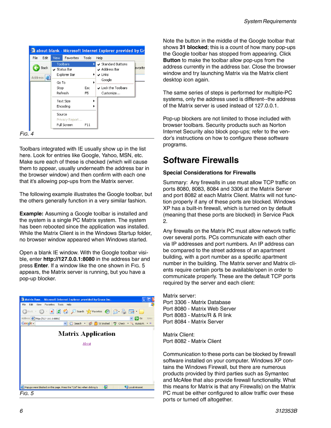 Graco 312353B instruction manual Software Firewalls, Special Considerations for Firewalls 