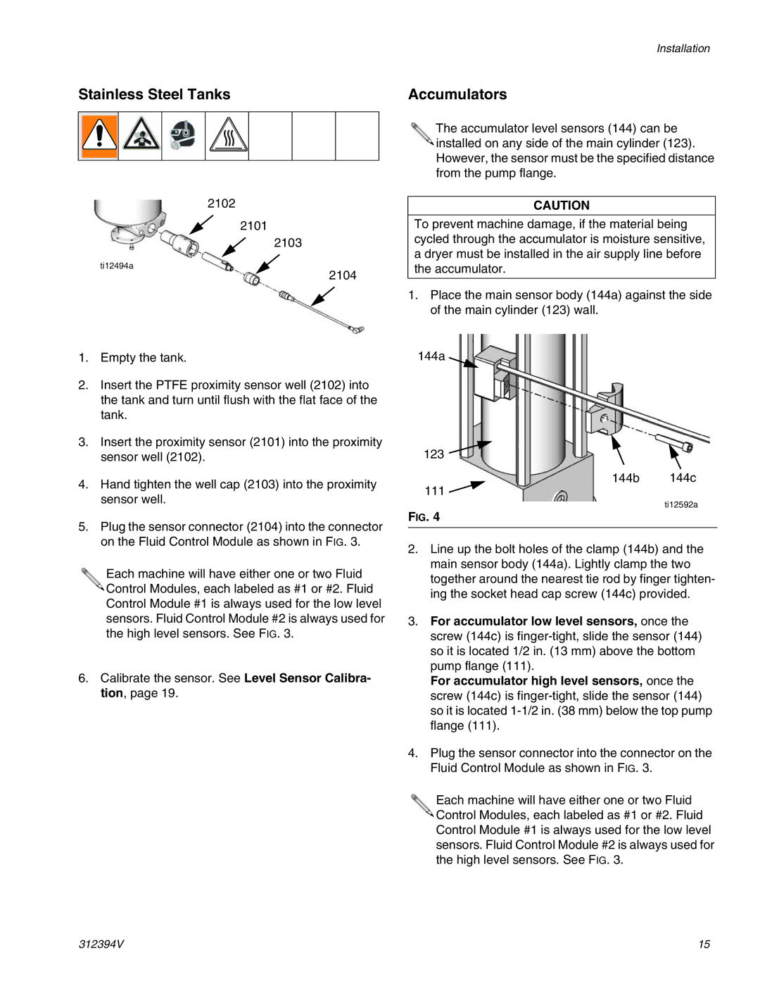 Graco 312394V important safety instructions Stainless Steel Tanks, Accumulators 