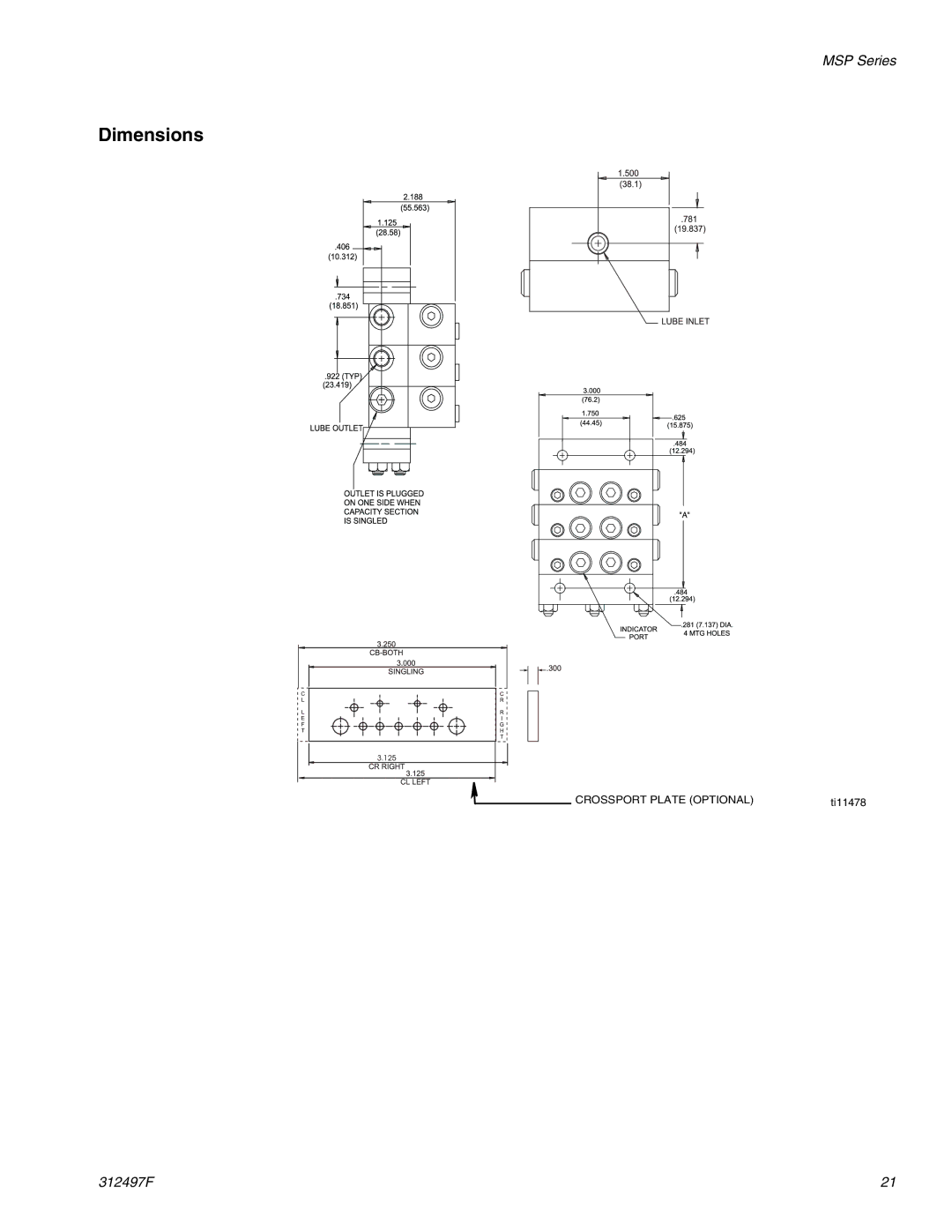 Graco 312497F important safety instructions Crossport Plate Optional 