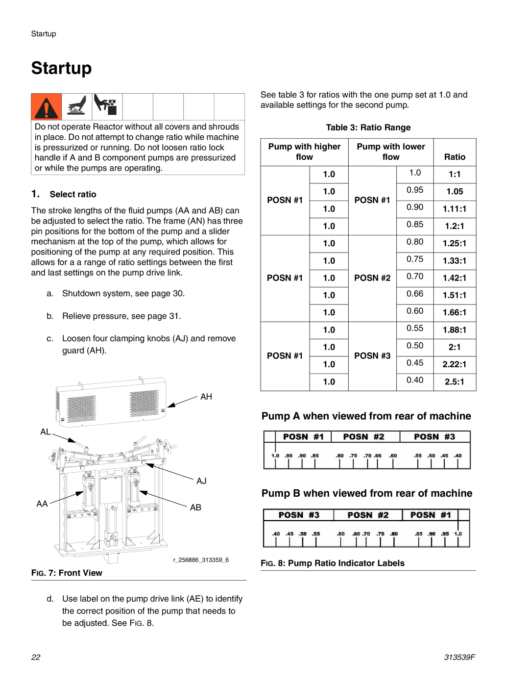 Graco 313539F important safety instructions Startup 