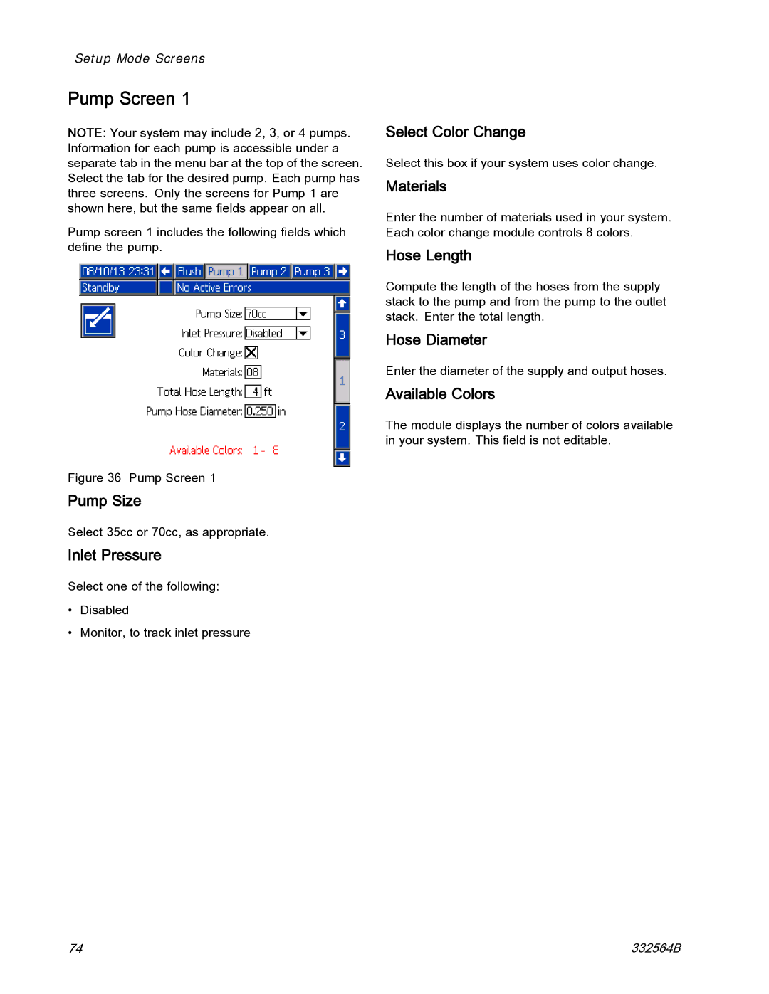 Graco 332564B important safety instructions Pump Screen 