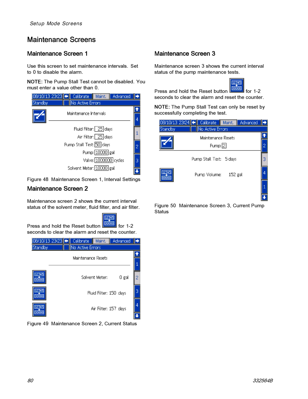 Graco 332564B important safety instructions Maintenance Screens 