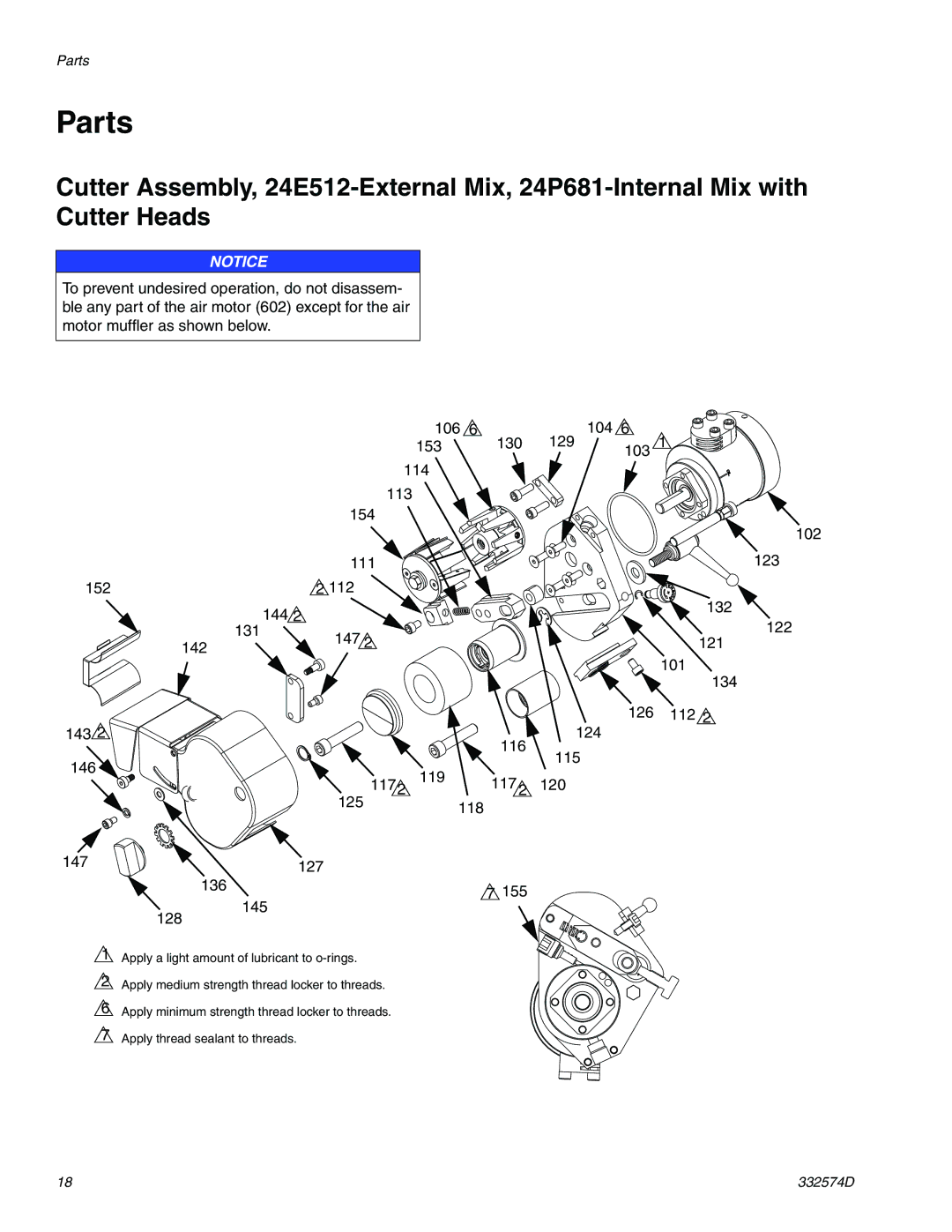 Graco 332574D important safety instructions Parts 