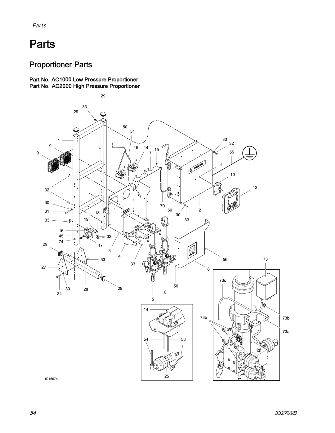 Graco 332709B important safety instructions Proportioner Parts 