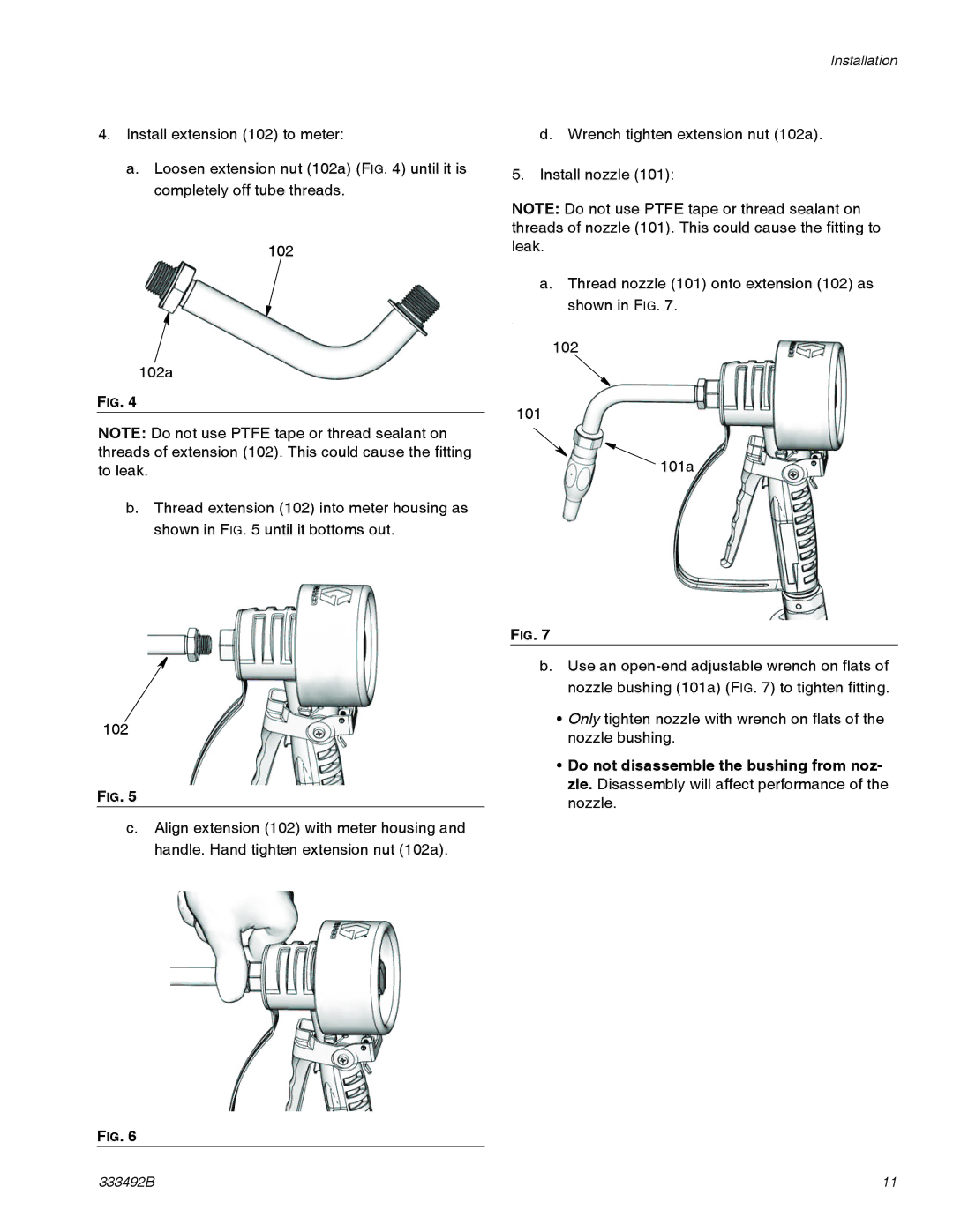 Graco 333492B important safety instructions Installation 