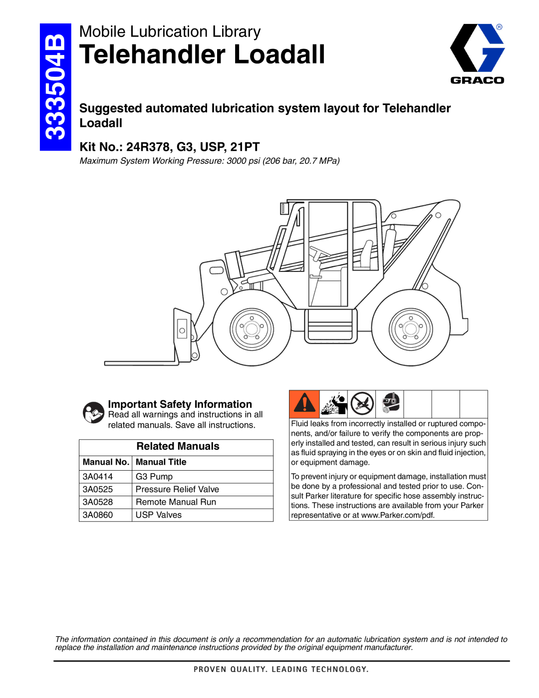 Graco 333504B manual 