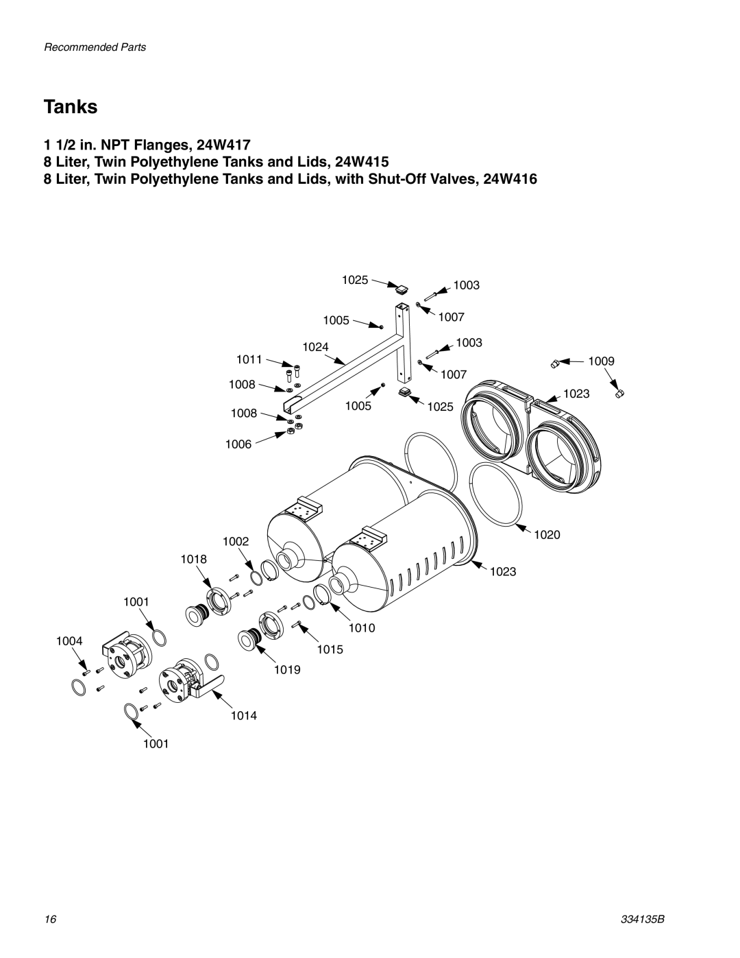 Graco 334135B important safety instructions Tanks 