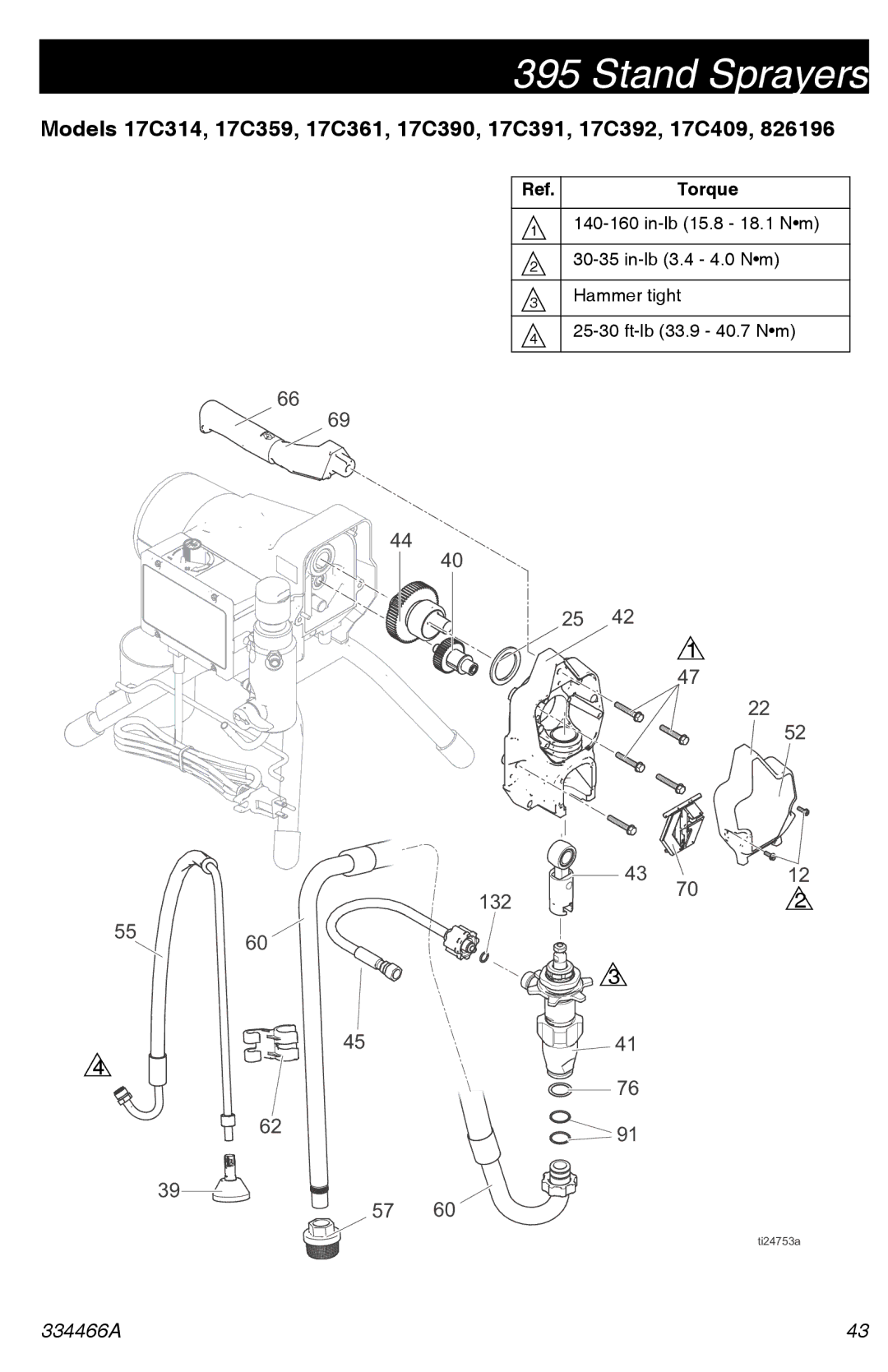 Graco 334466A important safety instructions Torque 