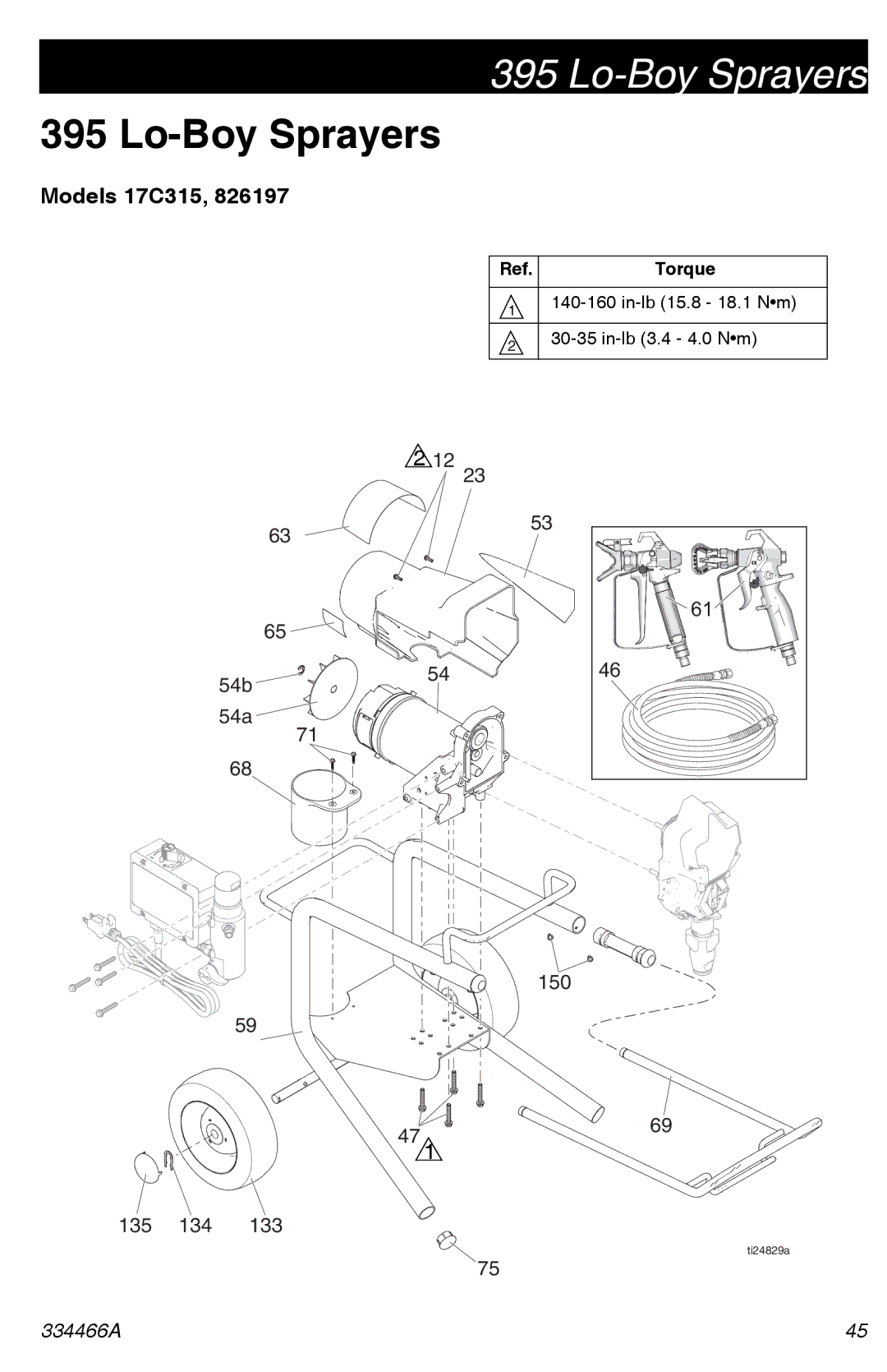 Graco 334466A important safety instructions Lo-Boy Sprayers, Models 17C315 