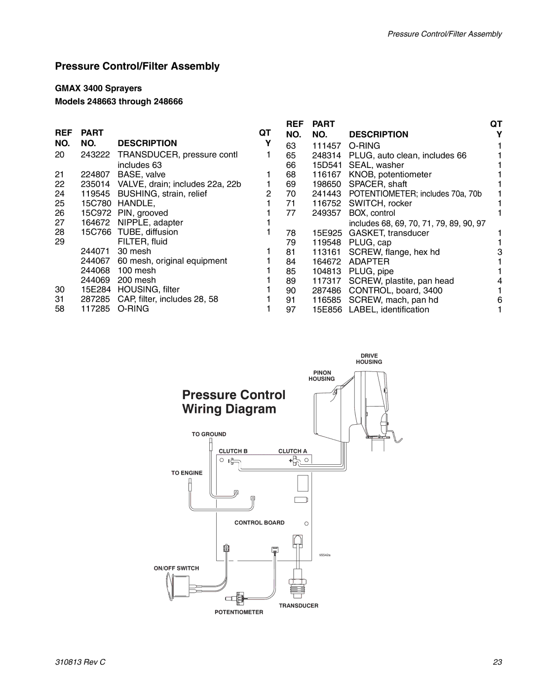 Graco 3400 manual Handle, Adapter 