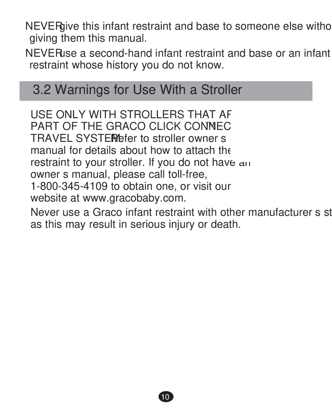 Graco 35 LX manual 