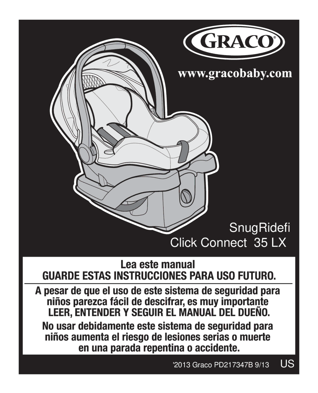 Graco manual SnugRide Click Connect 35 LX 