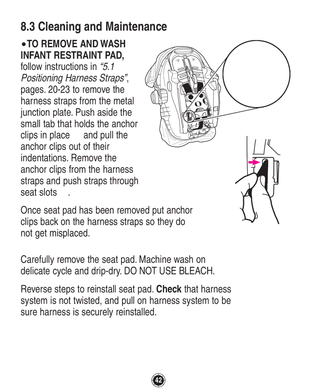 Graco 35 owner manual Cleaning and Maintenance, To Remove and Wash 