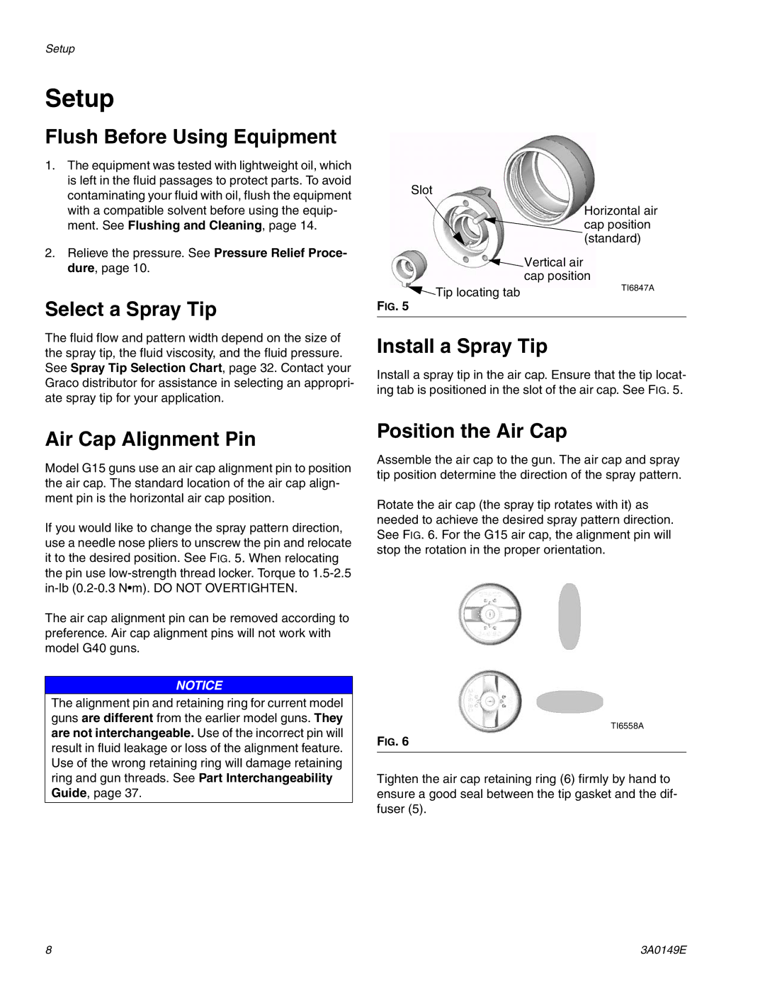 Graco 3A0149E important safety instructions Setup 