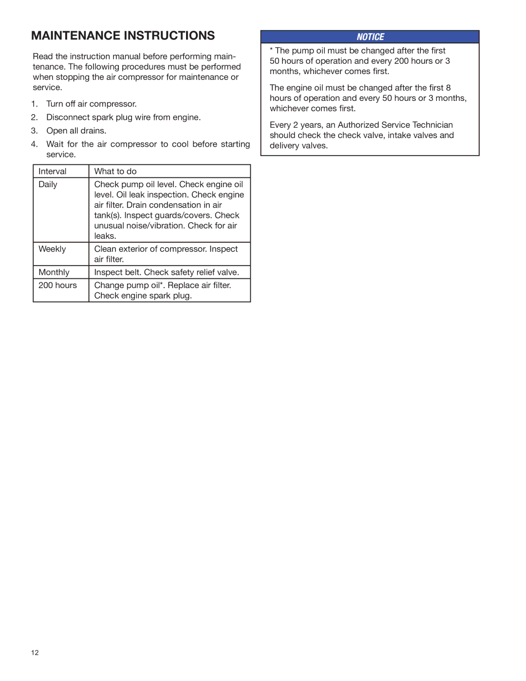 Graco 3A0595D important safety instructions Maintenance Instructions 