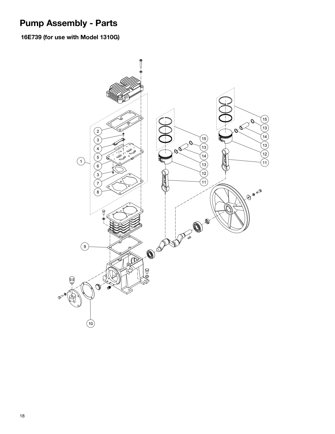 Graco 3A0595D important safety instructions 16E739 for use with Model 1310G 