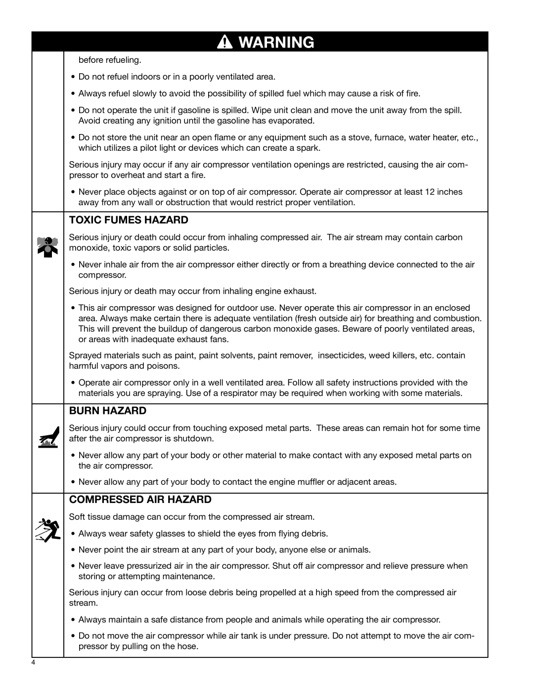 Graco 3A0595D important safety instructions Toxic Fumes Hazard 