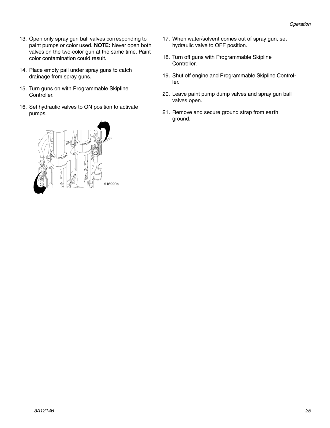 Graco 3A1214B important safety instructions Operation 