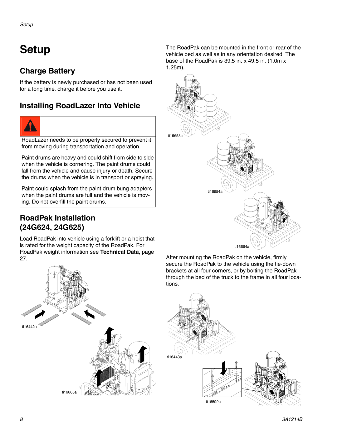 Graco 3A1214B important safety instructions Setup, Charge Battery 