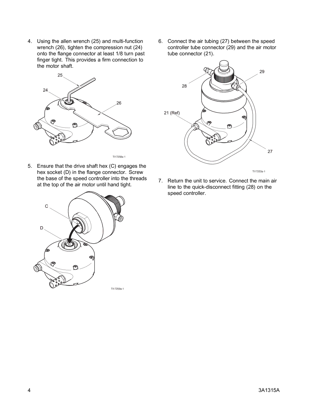 Graco 3A1315A, 24G621 important safety instructions TI17258a-1 