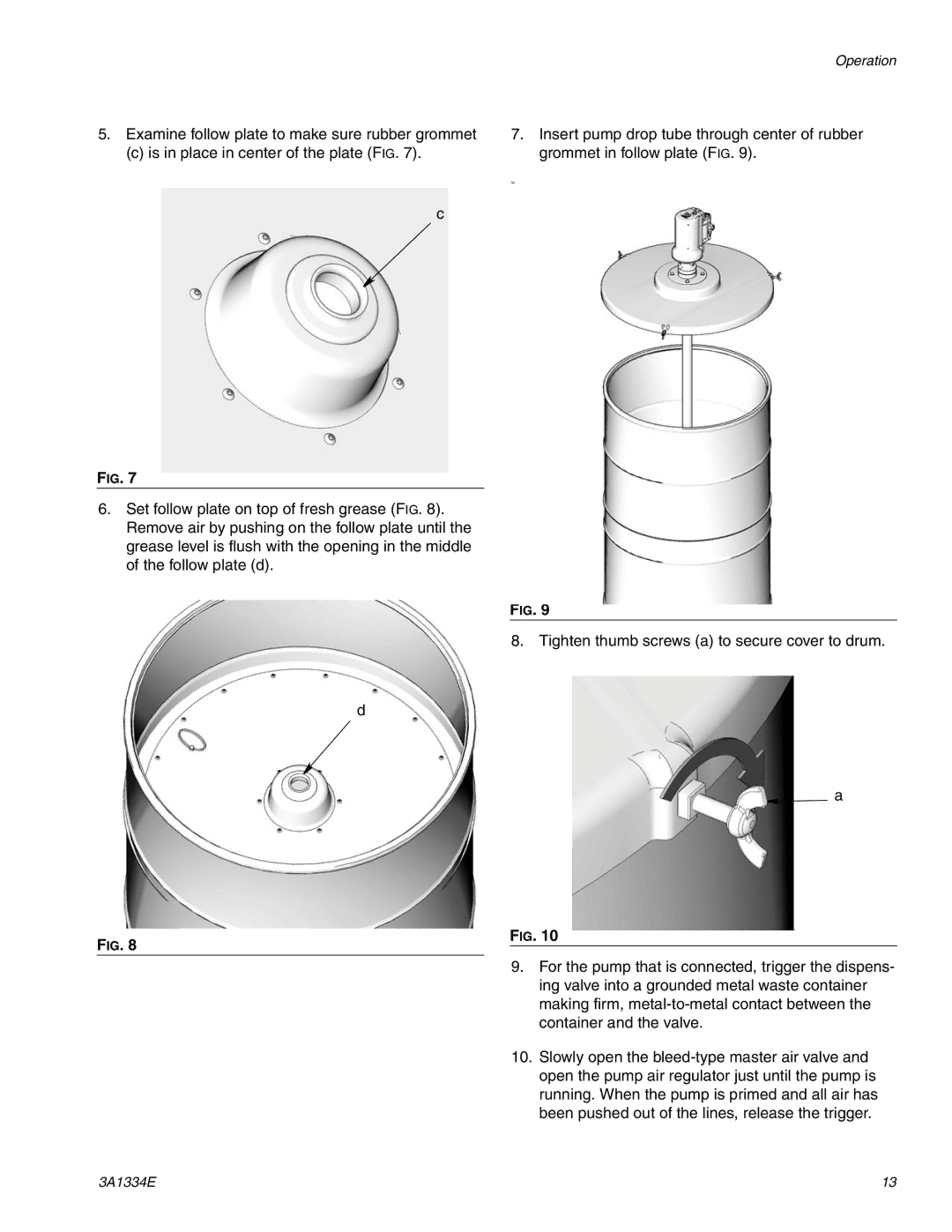 Graco 3A1334E important safety instructions Operation 