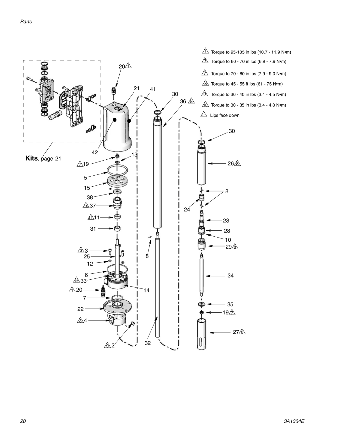 Graco 3A1334E important safety instructions Kits 